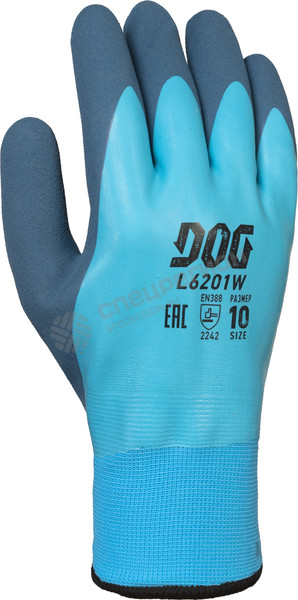 Фотография Перчатки DOG L6201W Frost Lux двойные (акрил, латекс)