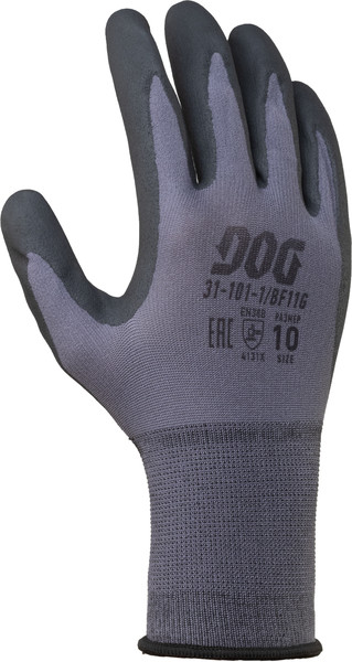 Фотография Перчатки DOG BF11G Sensor Lux част.покр. ладони