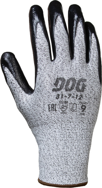 Фотография Перчатки DOG C1003 Guard Nitrile антипорезные (ПВД, стекловолокно, нитрил)