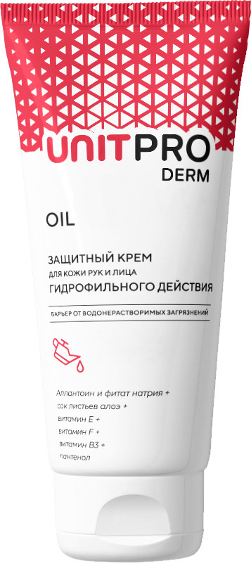 Фотография Крем защитный Unitpro Derm Oil гидрофильного действия, 100 мл
