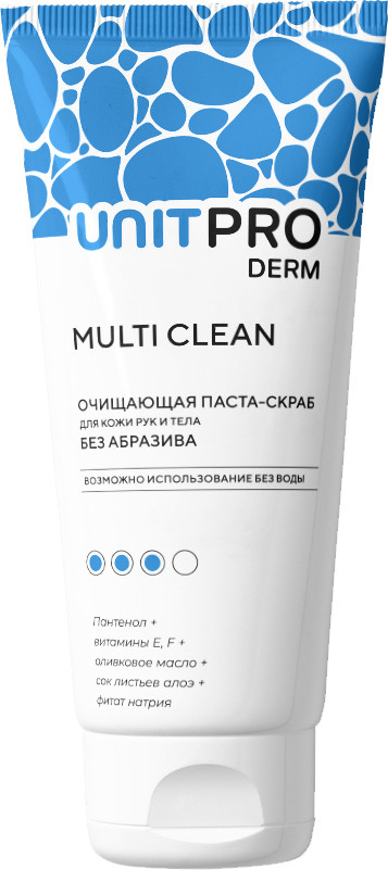 Фотография Паста очищающая Unitpro Derm Multi Clean без абразива, 200 мл