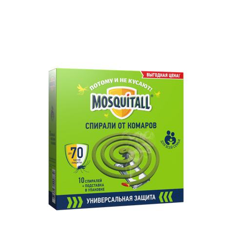 Фотография Спираль  от комаров Mosquitall Универсальня защита 10 шт