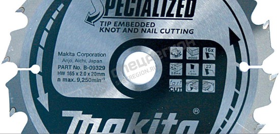 Фотография Диск пильный Makita 235x30/25x2,3x48T для демонтажных работ Specialized A-81795