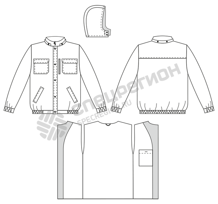 Фотография Куртка утепленная Альфа 2 черная