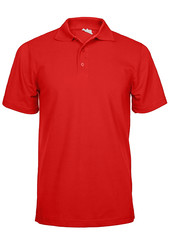 Рубашка поло мужская красная 100% х/б