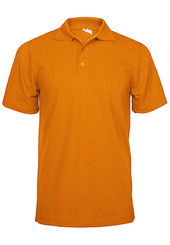 Рубашка поло мужская оранжевая 100% х/б