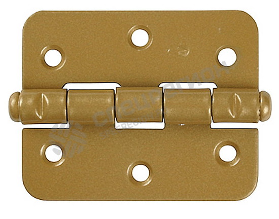 Фотография Петля накладная стальная "ПН-60", цвет золотой металлик, универсальная, 60мм 37633-60