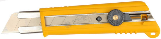 Фотография Нож OLFA с выдвижным лезвием, с противоскользящим покрытием, фиксатор, 25мм OL-NH-1