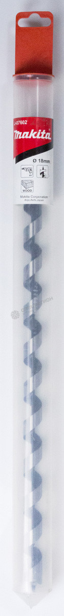 Фотография Сверло по дереву Makita спираль Левиса 18 мм x 450 мм