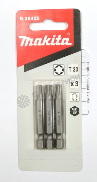 Фотография Бита Makita T30 x 50 мм (3 шт.)