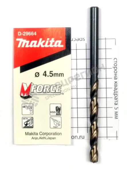 Фотография Сверло по металлу Makita M-force 4.5 мм x 80 мм