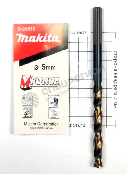 Фотография Сверло по металлу Makita M-force 5 мм x 86 мм