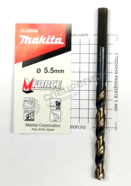 Фотография Сверло по металлу Makita M-force 5.5 мм x 93 мм