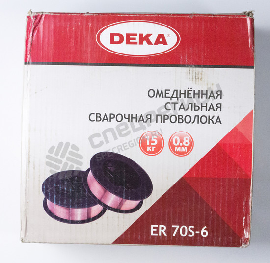 Фотография Сварочная проволока DEKA  ER70S-6 0.8 мм (15 кг), омедненная сталь
