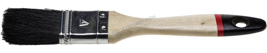 Фотография Кисть плоская STAYER  "UNIVERSAL-EURO", черная натуральная щетина, деревянная ручка, 20мм 01022-020