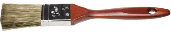 Фотография Кисть плоская STAYER "LASUR - LUX", деревянная ручка, смешанная щетина, 25мм 01051-025