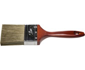 Кисть плоская STAYER "LASUR - LUX", деревянная ручка, смешанная щетина, 63мм 01051-063