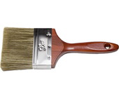 Кисть 01051-100 плоская STAYER "LASUR - LUX", деревянная ручка, смешанная щетина, 100мм