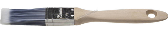 Фотография Кисть плоская STAYER  "AQUA-LUX", искусственная щетина, неокрашенная профессиональная деревянная руч