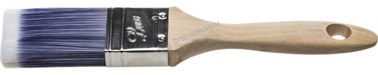 Фотография Кисть плоская STAYER  "AQUA-LUX", искусственная щетина, неокрашенная профессиональная деревянная руч