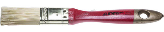 Фотография Кисть 0106-025 плоская STAYER  "AQUA-KANEKARON", искусственная щетина, деревянная ручка, 25мм