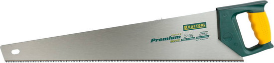 Фотография Ножовка KRAFTOOL"PRO" "PREMIUM",прям,закален зуб,двухкомп пластик ручка,для бруса и крупных строит м
