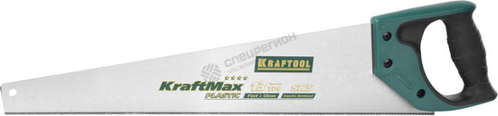 Фотография Ножовка KRAFTOOL "EXPERT" "KraftMax" PLASTIC, быстр и точный рез, для подокон, пластик панелей и тру