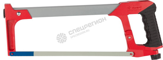 Фотография Ножовка 15774_z01 ЗУБР "МАСТЕР" по металлу, усиленная рамка, металлическая обрезиненная ручка, 300мм