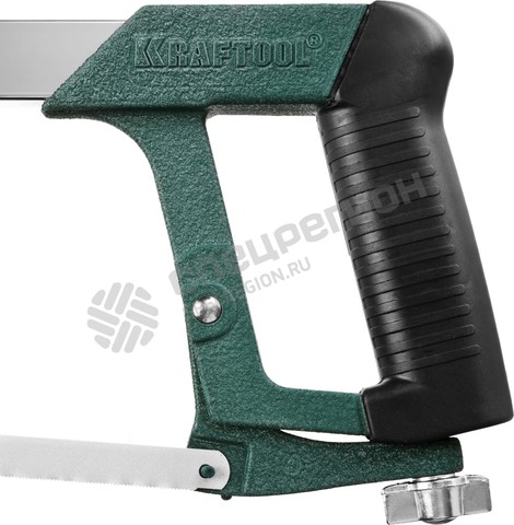 Фотография Ножовка по металлу KRAFTOOL "PRO-Kraft", 185 кг рычажное натяжение,обрезиненные рукотяки, биметаллич