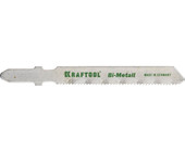 Пилки для электролобзика Kraftool 159555-1,2 Bi-Metall, по металлу (1,5-2мм), EU-хвост., шаг 1,2мм, 55мм, 2шт