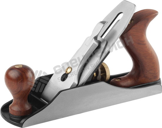 Фотография Рубанок KRAFTOOL Premium серии "PRO" металлический, рукоятка – Бубинга, модель "4", 250х50мм, нож 50