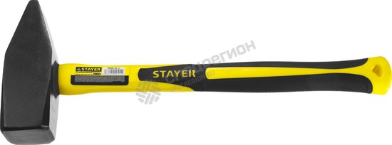 Фотография Молоток STAYER "PROFI" слесарный кованый с двухкомпонентной фиберглассовой ручкой, 2,0кг 20050-20_z0