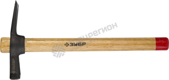 Фотография Молоток-кирочка 2015-04_z01 ЗУБР "МАСТЕР" каменщика с деревянной рукояткой, 400г