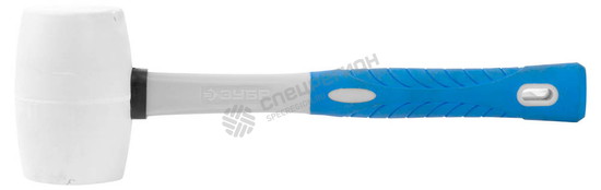 Фотография Киянка 20531-450_z01 ЗУБР "ЭКСПЕРТ" резиновая белая со стеклопластиковой ручкой, 0,45кг
