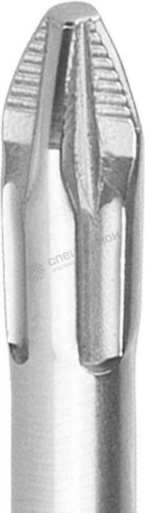 Фотография Отвертка KRAFTOOL "EXPERT", Cr-Mo-V сталь, двухкомпонентная противоскользящая рукоятка, PZ, №2x100мм