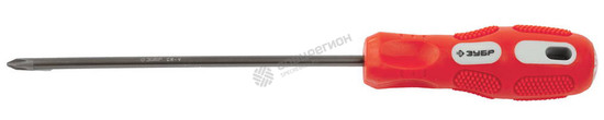 Фотография Отвертка 25232-1-150 ЗУБР "МАСТЕР", Cr-V сталь, трехкомпонентная рукоятка, PH №1, 150мм