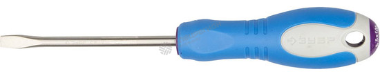 Фотография Отвертка 25251-6.5-100 ЗУБР "ЭКСПЕРТ", Cr-V сталь, трехкомпонентная рукоятка, цветовая индикация тип