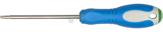Фотография Отвертка 25254-20-100 ЗУБР "ЭКСПЕРТ", Cr-V сталь, трехкомпонентная рукоятка, цветовая индикация типа