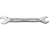 Ключ ЗУБР "МАСТЕР" гаечный рожковый, Cr-V сталь, хромированный, 13х14мм 27010-13-14