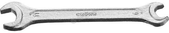 Фотография Ключ рожковый СИБИН, оцинкованный, 9х11мм 27012-09-11_z01