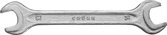 Фотография Ключ рожковый СИБИН, оцинкованный, 13х14мм 27012-13-14_z01
