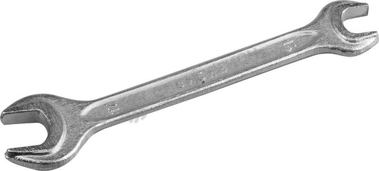 Фотография Ключ рожковый СИБИН, оцинкованный, 14х17мм 27012-14-17