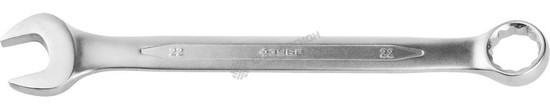 Фотография Ключ ЗУБР "ПРОФИ" гаечный комбинированный, Cr-V сталь, хромированный, 22мм 27022-22