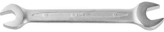 Фотография Ключ ЗУБР "ПРОФИ" гаечный рожковый, Cr-V сталь, хромированный, 10х12мм 27027-10-12