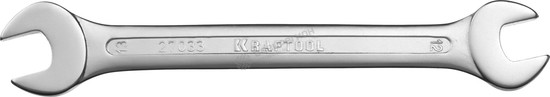 Фотография Ключ KRAFTOOL "EXPERT" гаечный рожковый, Cr-V сталь, хромированный, 12х13мм 27033-12-13