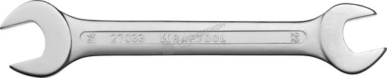 Фотография Ключ KRAFTOOL "EXPERT" гаечный рожковый, Cr-V сталь, хромированный, 22х24мм 27033-22-24