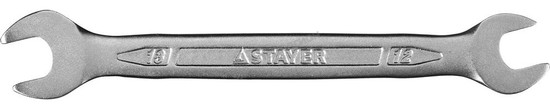 Фотография Ключ STAYER "PROFI"" гаечный рожковый, Cr-V сталь, хромированный, 12х13мм 27035-12-13