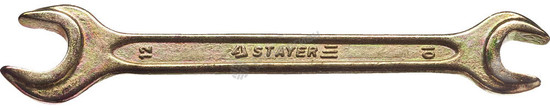 Фотография Ключ STAYER "MASTER" гаечный рожковый, 10х12мм 27038-10-12