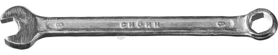 Фотография Ключ комбинированный СИБИН, оцинкованный, 8мм 2707-08_z01