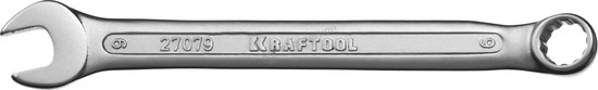 Фотография Ключ 27079-09 комбинированный KRAFTOOL , Cr-V, хромированное покрытие, 9х139мм